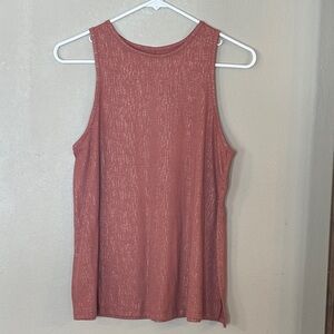 All in Motion Women's Tank Top in Rust and Silver